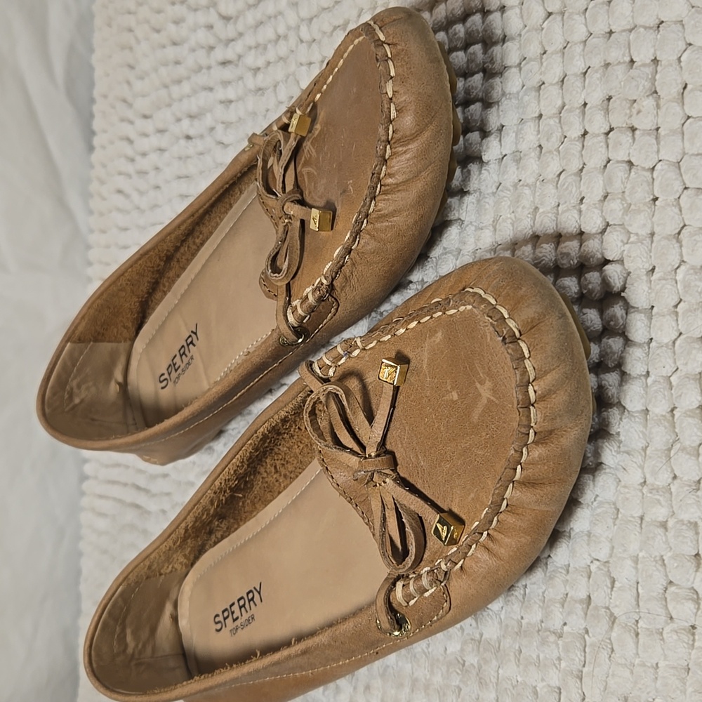 Sperry Katharine Slip on Shoe Leather Loafers Size 6